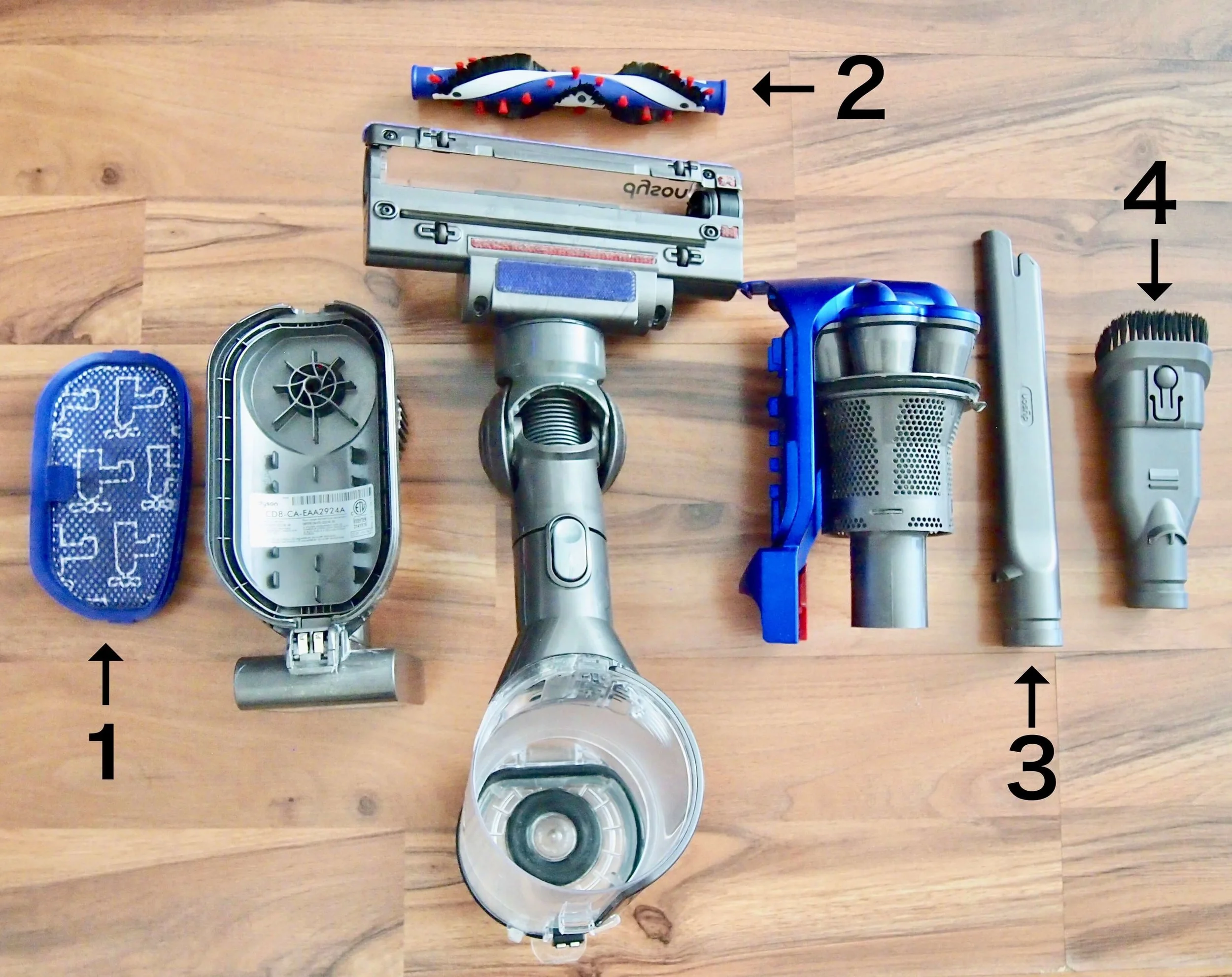 Dyson DC35の分解掃除！フィルターやクリアビンのお手入れ方法と吸引力